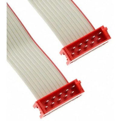 TE Connectivity Micro-MaTch Series Flat Ribbon Cable 1.27 mm Pitch 10 Conductors 150.5 mm Length 2205063-2