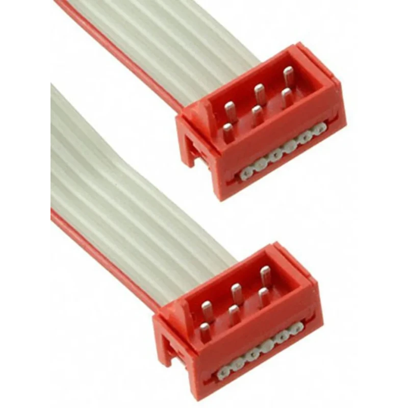 TE Connectivity Micro-MaTch Series Flat Ribbon Cable, 1.27 mm Pitch, 6 Conductors, 150.5 mm Length 2205061-2
