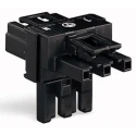 WAGO 770 Series 3-Pole Male/Female Distribution Block, 25A, 4-Way, 250V 770-606