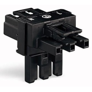 WAGO 770 Series 3-Pole Male/Female Distribution Block, 25A, 4-Way, 250V 770-606