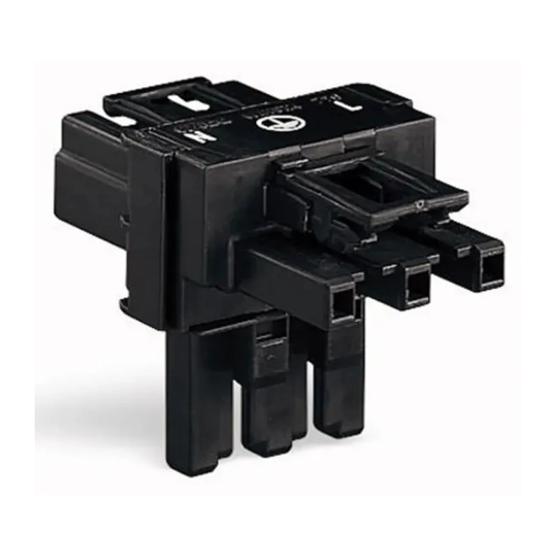 WAGO 770 Series 3-Pole Male/Female Distribution Block, 25A, 4-Way, 250V 770-606