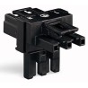 WAGO 770 Series 3-Pole Male/Female Distribution Block, 25A, 4-Way, 250V 770-606