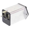 Schurter DC12 Series 250V AC 2A Panel Mount IEC Connector Male Quick Connect DC12.2102.001