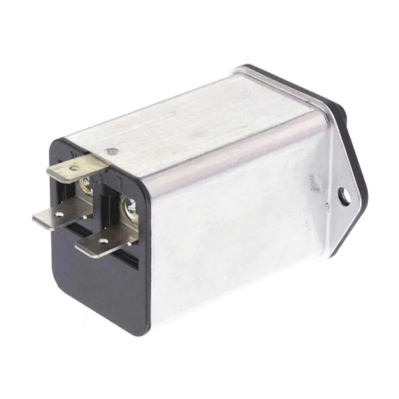 Schurter DC12 Series 250V AC 2A Panel Mount IEC Connector Male Quick Connect DC12.2102.001