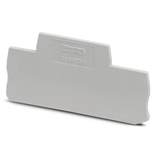 Phoenix Contact End Cover for DIN Rail Terminal Blocks Grey Polyamide D-STTB Series 3030462