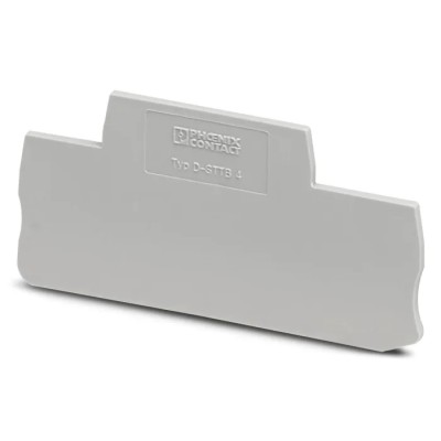 Phoenix Contact End Cover for DIN Rail Terminal Blocks Grey Polyamide D-STTB Series 3030462