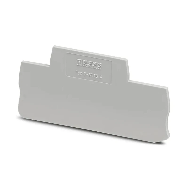 Phoenix Contact End Cover for DIN Rail Terminal Blocks Grey Polyamide D-STTB Series 3030462