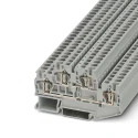 Phoenix Contact STTB 4 Series Double Level Terminal Block Grey 0.08mm² to 6mm², 500V, 32A, 2-Level, Spring Cage 3031429