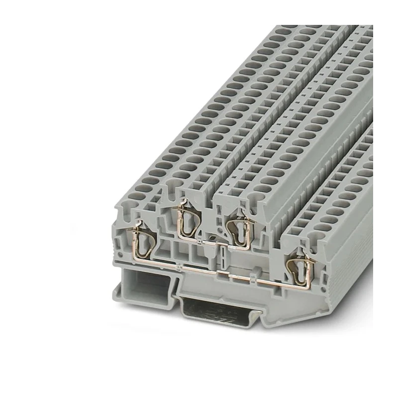 Phoenix Contact STTB 4 Series Double Level Terminal Block Grey 0.08mm² to 6mm², 500V, 32A, 2-Level, Spring Cage 3031429