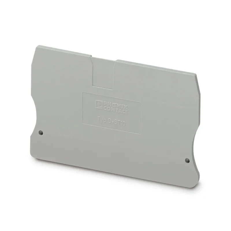 Phoenix Contact D-ST 10 Series End Cover for DIN Rail Terminal Blocks, Grey Polyamide 3036644