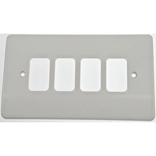 MK Electric White 4 Gang Light Switch Cover K3634 WHI