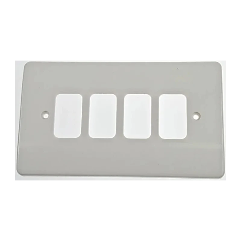 MK Electric White 4 Gang Light Switch Cover K3634 WHI