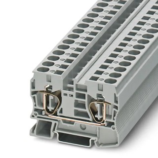 Phoenix Contact Grey 2-Level Feed Through Terminal Block 1.5 to 16 mm² 550V 51A Spring Cage ST 10 Series 3036110