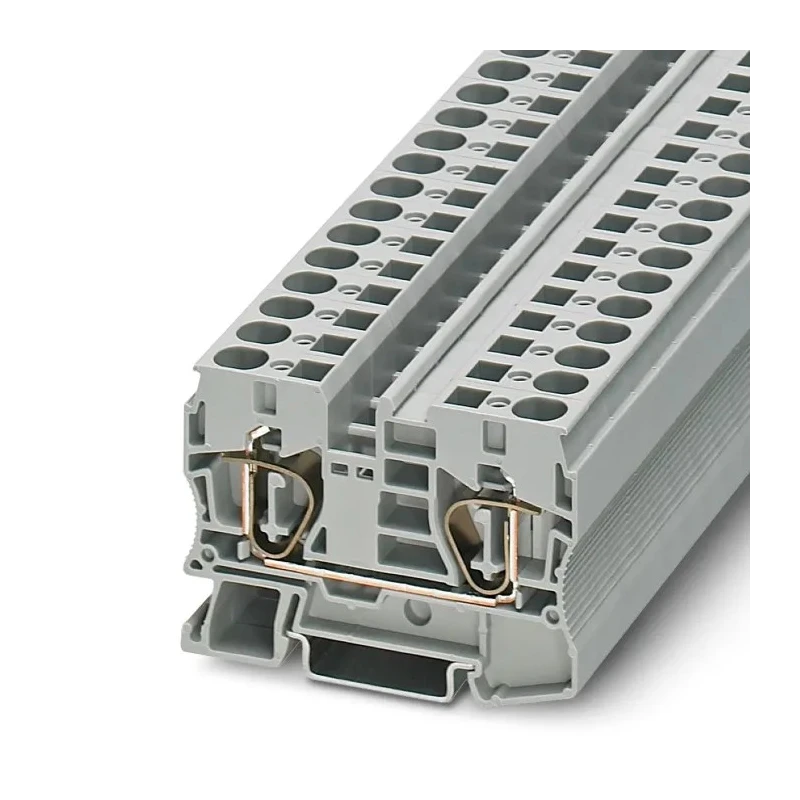 Phoenix Contact Grey 2-Level Feed Through Terminal Block 1.5 to 16 mm² 550V 51A Spring Cage ST 10 Series 3036110