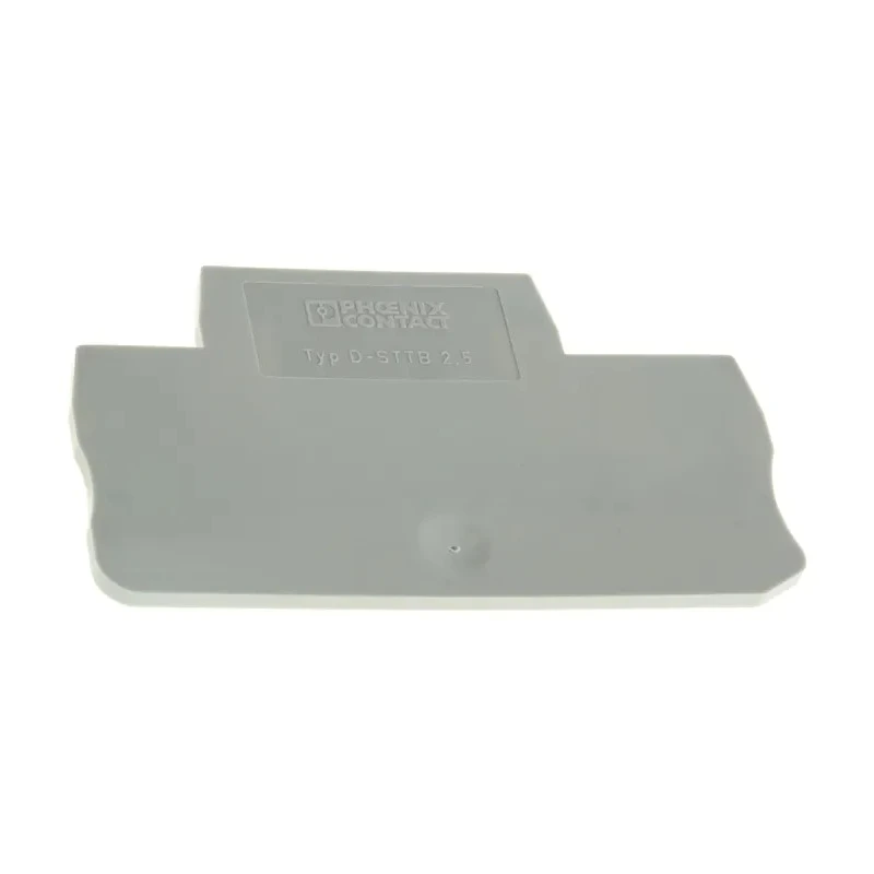 Phoenix Contact D-STTB 2.5 Series Grey Polyamide End Cover for DIN Rail Terminal Blocks 3030459