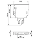 Phoenix Contact PCO Series Component Terminal Block 1 Position 250V 6A Plug-In 3036796