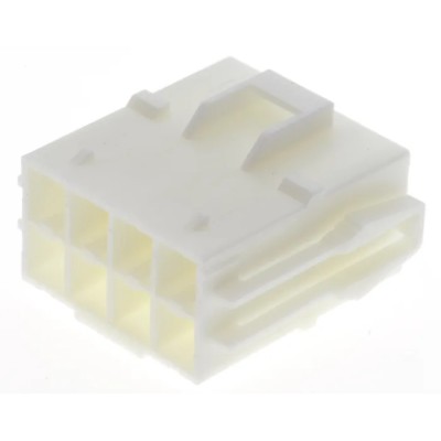 JST VL Female Connector Housing 6.2 mm Pitch 8 Way 2 Row Straight VLR-08V