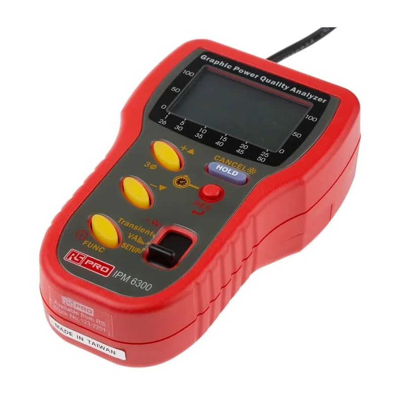 RS PRO Power Quality Analyser 600V with LCD Display, RS232C Interface IPM6300