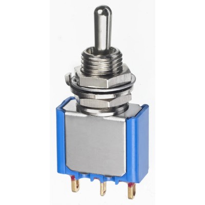 APEM Toggle Switch Panel Mount Latching Brass Actuator IP67 Rated 7mm Length 5639CDB17