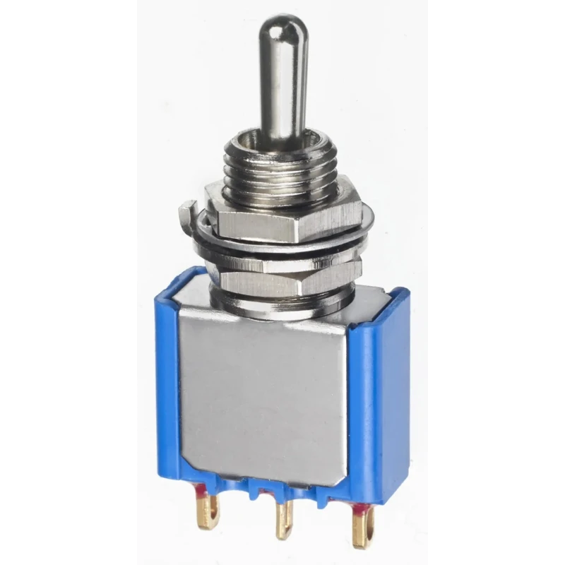 APEM Toggle Switch Panel Mount Latching Brass Actuator IP67 Rated 7mm Length 5639CDB17