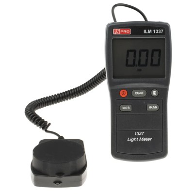 RS PRO Digital Light Meter with Photodiode Sensor, 0lx to 20000 lx, ±3 % ±5 Digits ILM 1337