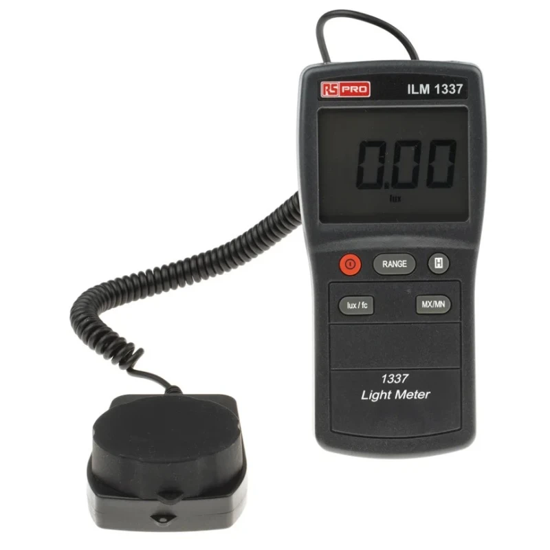 RS PRO Digital Light Meter with Photodiode Sensor, 0lx to 20000 lx, ±3 % ±5 Digits ILM 1337