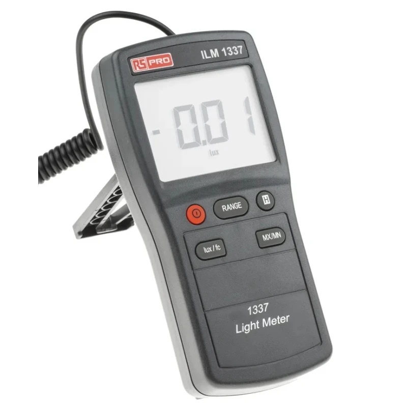 RS PRO Digital Light Meter with Photodiode Sensor, 0lx to 20000 lx, ±3 % ±5 Digits ILM 1337