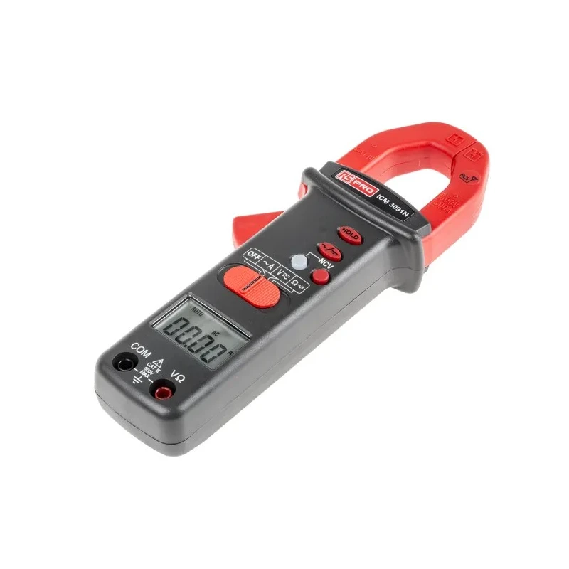 RS PRO AC Current Clamp Meter 400 A 600 V AC/DC Non-Contact Voltage Detector ICM3091N