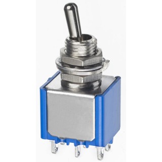 APEM Toggle Switch Panel Mount On-Off-On DPDT Solder Lug Terminal 30 V dc 30 V ac 5647A17