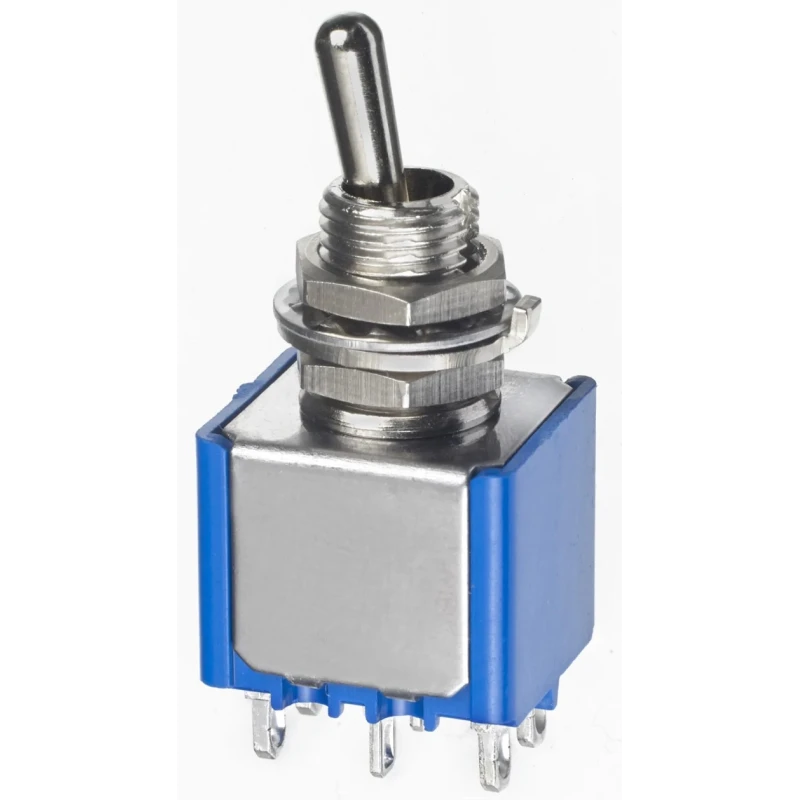 APEM Toggle Switch Panel Mount On-Off-On DPDT Solder Lug Terminal 30 V dc 30 V ac 5647A17