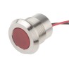 RS PRO Red Panel Mount Indicator, 12V DC, 40mA, Lead Wire Termination, IP67, Flush Bezel 123-2423