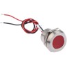 RS PRO Red Panel Mount Indicator 24V dc 40mA Lead Wire Termination IP67 Flush 123-2424