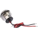 RS PRO Red Panel Mount Indicator 24V dc 40mA Lead Wire Termination IP67 Flush 123-2424