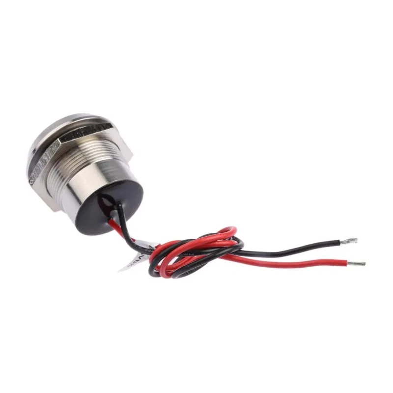 RS PRO Red Panel Mount Indicator 24V dc 40mA Lead Wire Termination IP67 Flush 123-2424