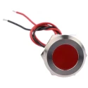 RS PRO Red Panel Mount Indicator 24V dc 40mA Lead Wire Termination IP67 Flush 123-2424