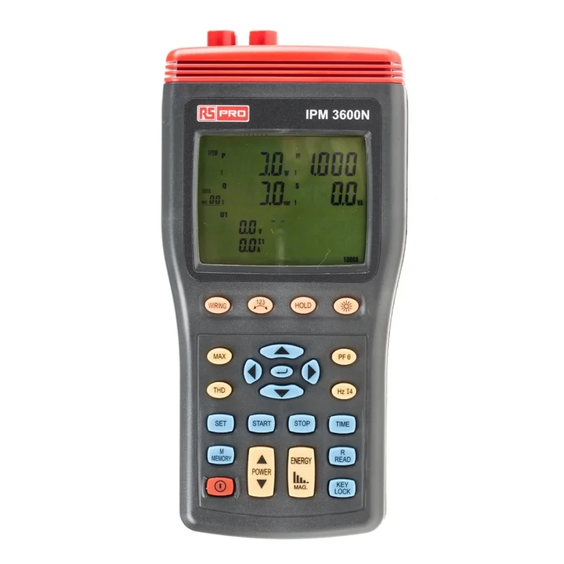 RS PRO 3-Phase Power Quality Analyser IPM3600N, 999.9 A Max Current, 999.9 V Max Voltage IPM3600N