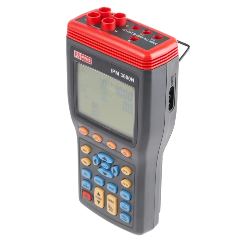 RS PRO 3-Phase Power Quality Analyser IPM3600N, 999.9 A Max Current, 999.9 V Max Voltage IPM3600N