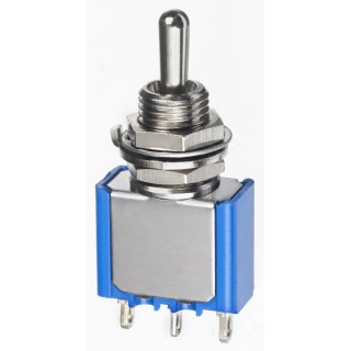APEM Panel Mount Toggle Switch On-Off-On SPDT 30 V dc 30 V ac 5637A17