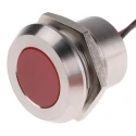 RS PRO Red Panel Mount Indicator 220V AC 3mA Lead Wire Termination IP67 Flush 123-2426