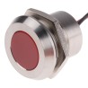 RS PRO Red Panel Mount Indicator 220V AC 3mA Lead Wire Termination IP67 Flush 123-2426