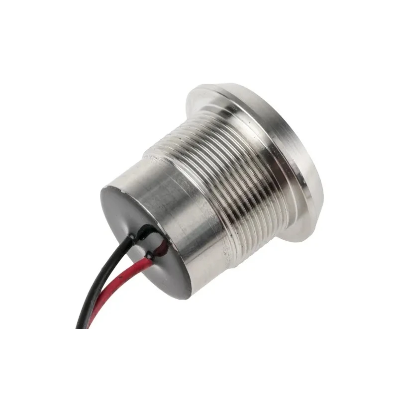 RS PRO Green Panel Mount Indicator 12V DC 40mA Lead Wire Termination IP67 Flush 123-2427