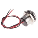 RS PRO Green Panel Mount Indicator 28V DC 40mA Lead Wire Termination Flush Bezel IP67 123-2429