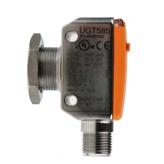 ifm electronic Ultrasonic Proximity Sensor Block M18 x 1 1.2 m 35mA PNP 3V 30 V dc UGT585