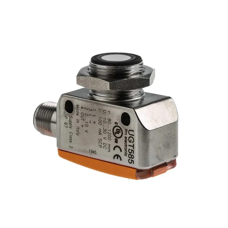 ifm electronic Ultrasonic Proximity Sensor Block M18 x 1 1.2 m 35mA PNP 3V 30 V dc UGT585