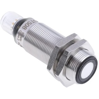 ifm electronic Threaded Barrel Ultrasonic Proximity Sensor M18 x 1 60.5mm Length 0/10 V Output 3V 30V DC 35mA UGT508