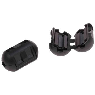 RS PRO Openable Ferrite Clamp, Diameter 4 mm, Aperture 1, External Dimensions 25.2x15x15 mm, Impedance 28Ω at 25 123-2479