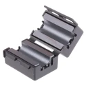 Rotronic RS PRO Openable Ferrite Clamp, Aperture Diameter 10 mm, Impedance 130Ω at 100 MHz 80Ω at 25 MHz, External 123-2492