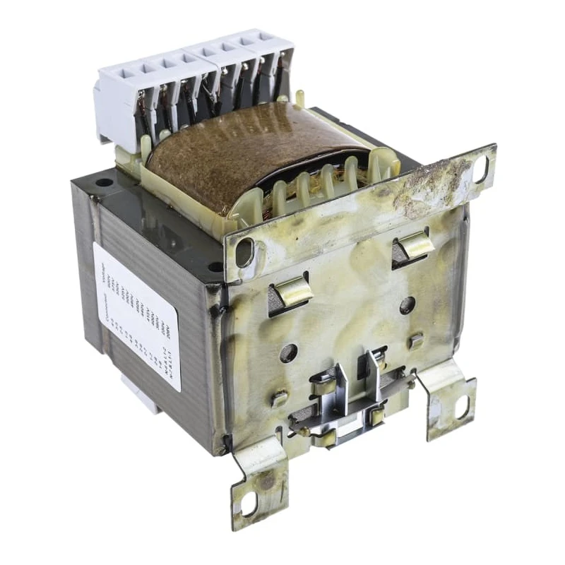 RS PRO 1 kVA DIN Rail Transformer, 208 to 600 V ac Primary, 2 x 115 V ac and 12 V Secondary, Screw Mount, IECBSEN 123-2501