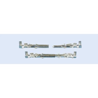 Molex 1560 Series Male Crimp Terminal, 24 AWG Min Crimp, 18 AWG Max, Gold Plated Brass Contacts 02-06-6101