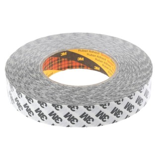 3M Translucent Double Sided Paper Tape with Modified Acrylic Adhesive, Paper Backing, 25mm x 50m, 16N/cm 9086 25MMX50M